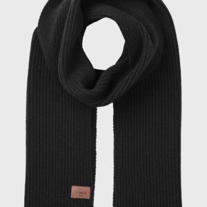 Klitmøller Collective - Heavy rib scarf - Black - One size