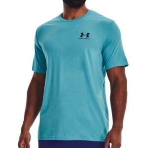 Under Armour Sportstyle LC Short Sleeve Blå Large Herre