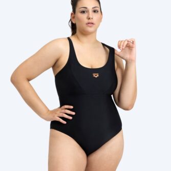 Arena badedragt til damer - Solid Swimsuit Control Pro - Sort