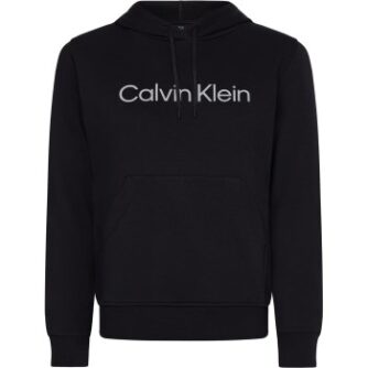 Calvin Klein Sport Essentials PW Pullover Hoody Sort bomuld Large Dame