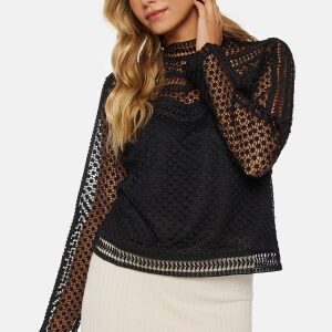 Y.A.S Alberta LS New Lace Top Black S