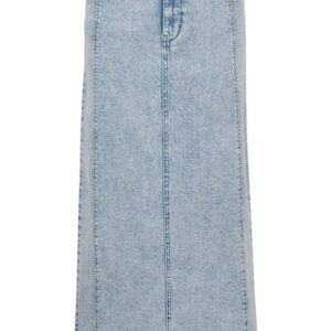 Gestuz - Nederdel - JaniceGZ Long Skirt - Washed Mid Blue