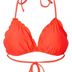 Pieces - Badetøj - PC Blua Bikini Triangle Top - Hot Coral