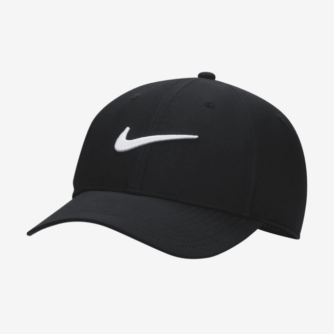 Struktureret Nike Dri-FIT Club Swoosh-kasket - sort