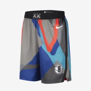 Brooklyn Nets 2023/24 City Edition Nike Dri-FIT NBA Swingman-shorts til mænd - sort