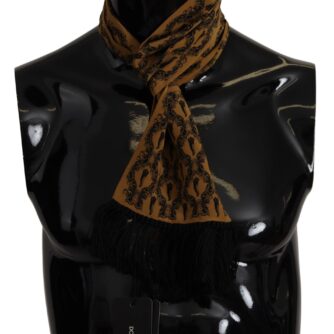 Dolce & Gabbana Gul Silke Tørklæde