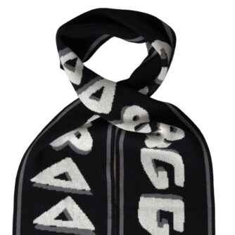 Dolce & Gabbana Sort Uld Tørklæde
