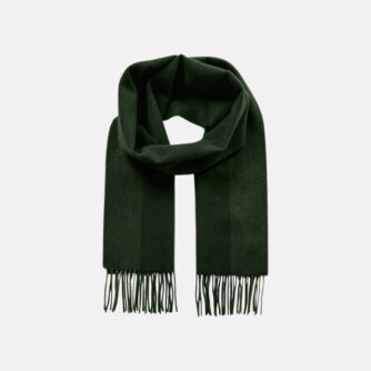 Halstørklæde | 100% uld | flaskegrøn