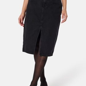 Object Collectors Item Objharlow Midi Denim Skirt Black S