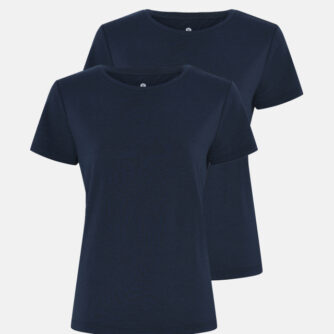 2-pack T-shirt | bambus | navy