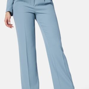 BUBBLEROOM Denice Straight Leg Suit Pants Dusty blue 38