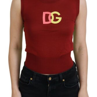 Dolce & Gabbana Rød DG Logo Pullover