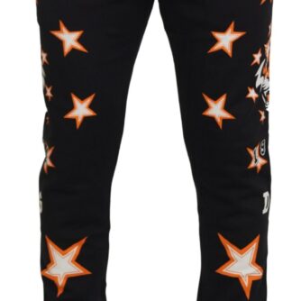 Dolce & Gabbana Sort Orange Sports Bukser