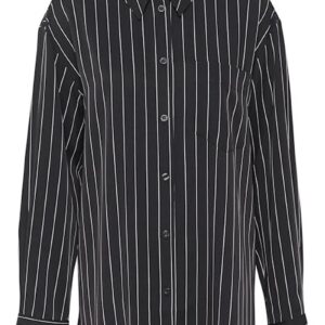 Gestuz - Skjorte - FrylaGZ P LS Shirt - Black Pinstripe (Levering i januar)