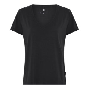 Jbs Of Denmark Bamboo Blend V-tee T-shirt, Farve: Sort, Størrelse: XS, Dame