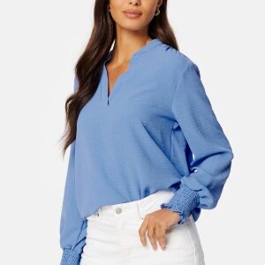 ONLY Mette V-Neck Smock Top Provence S