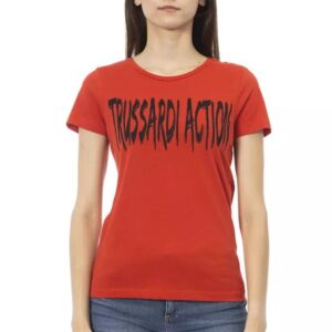 Trussardi Action Rød Bomuld Tops & T-Shirt