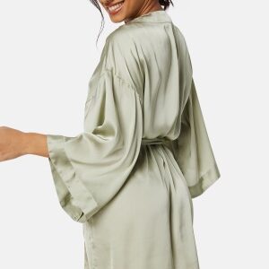 BUBBLEROOM Fiora kimono robe Dusty green 32/34