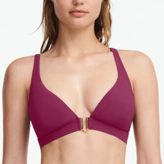 Chantelle Glow Bikini Topp Uden Bøjle, Farve: Lilla Potion, Størrelse: S, Dame