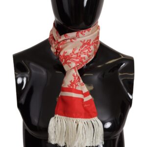 Dolce & Gabbana Hvid Rød Tørklæde
