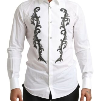 Dolce & Gabbana Hvid Slim Fit Skjorte