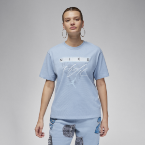 Jordan Flight Heritage-T-shirt med grafik til kvinder - blå