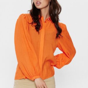 Nümph - Skjorte - Nuregitse Shirt - Red Orange