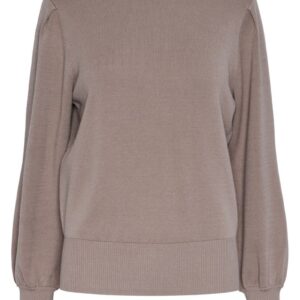 Y.A.S - Bluse - YAS Fonny LS Knit Pullover S. - Fungi
