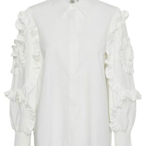 Y.A.S - Skjorte - Frima LS Shirt - Star White