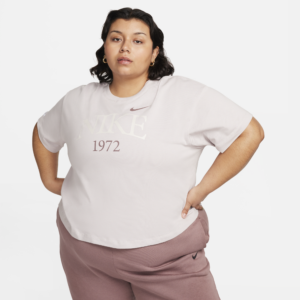 Nike Sportswear Classic-T-shirt til kvinder (plus size) - lilla