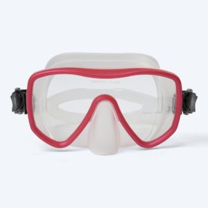 Watery dykkermaske til voksne - Coast - Rød/klar