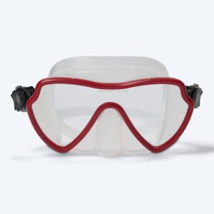 Watery dykkermaske til voksne - Fraser - Rød/klar