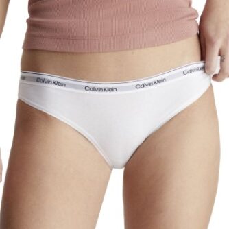 Calvin Klein Trusser 3P Low Rise Bikini Briefs Hvid bomuld XX-Large Dame