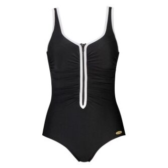 Damella Marlene Swimsuit Sort/Hvid 36 Dame