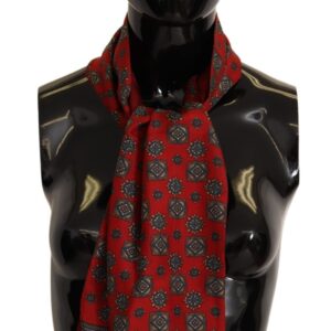Dolce & Gabbana Red Silke Tørklæde