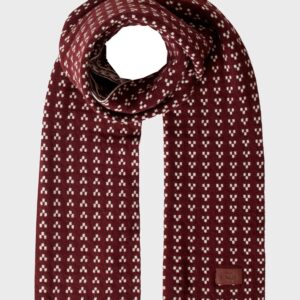 Klitmøller Collective - Pattern scarf - Bordeaux/cream - One size