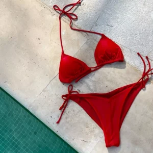 Nelly - Bikinioverdele & Bikini top - Rød - Flavour Bikini Triangle - Bikinier