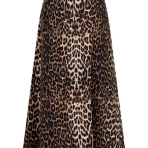 Neo Noir - Nederdel - Yara Leo Long Skirt - Leopard (Levering i april)