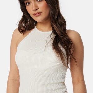 ONLY Onlgemma Scallop Hltneck Top Cloud Dancer S