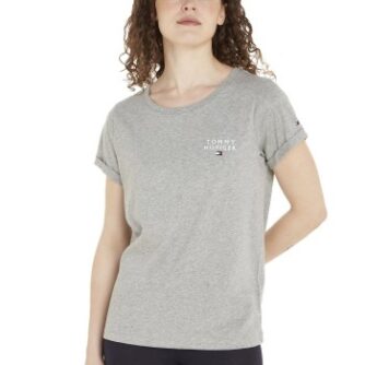 Tommy Hilfiger Original Lounge T Shirt Lysegrå Large Dame