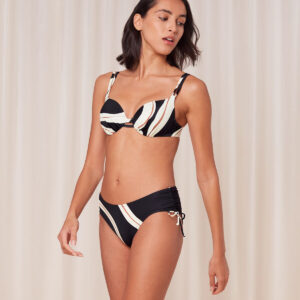 Triumph Summer Rød Bikini Topp Med Bøjle, Farve: Sort/Hvid, Størrelse: 38D, Dame