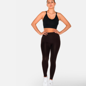 Zebdia Women Seamless Leggings, Farve: Sort Brun, Størrelse: XS/S, Dame