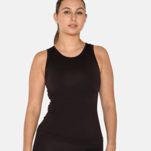 Zebdia Women Seamless Tank Top, Farve: Sort Brun, Størrelse: XS/S, Dame