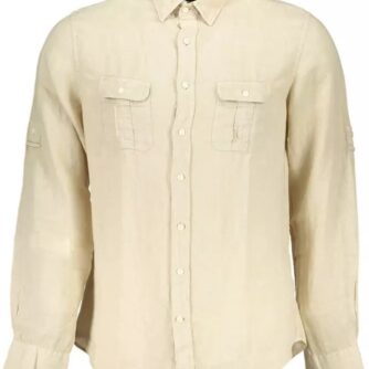 Gant Beige Linen Skjorte