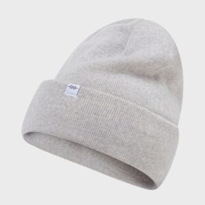 Klitmøller Collective - Fine rib beanie - Pastel grey - One size