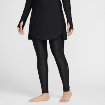 Slanke Nike Swim Victory-svømmeleggings til kvinder - sort