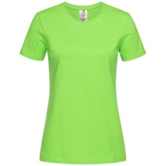 Stedman Classic T Organic Women Crew Neck Lysegrøn økologisk bomuld X-Small Dame