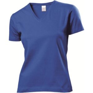 Stedman Classic V-Neck Women T-shirt Kongeblå bomuld XX-Large Dame