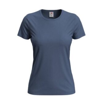 Stedman Classic Women T-shirt Denimblå bomuld X-Small Dame