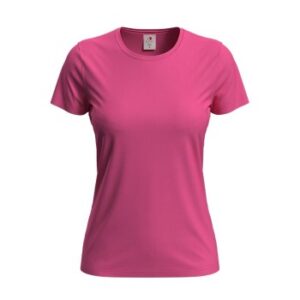 Stedman Classic Women T-shirt Mørkrosa bomuld X-Small Dame